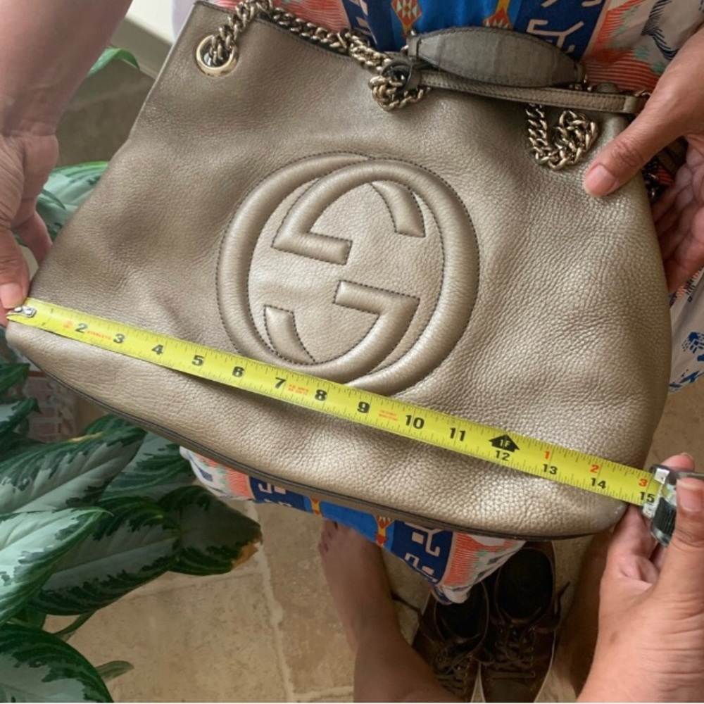 Brand new authentic Gucci Soho Gold Leather Bag - Picture 3 of 5